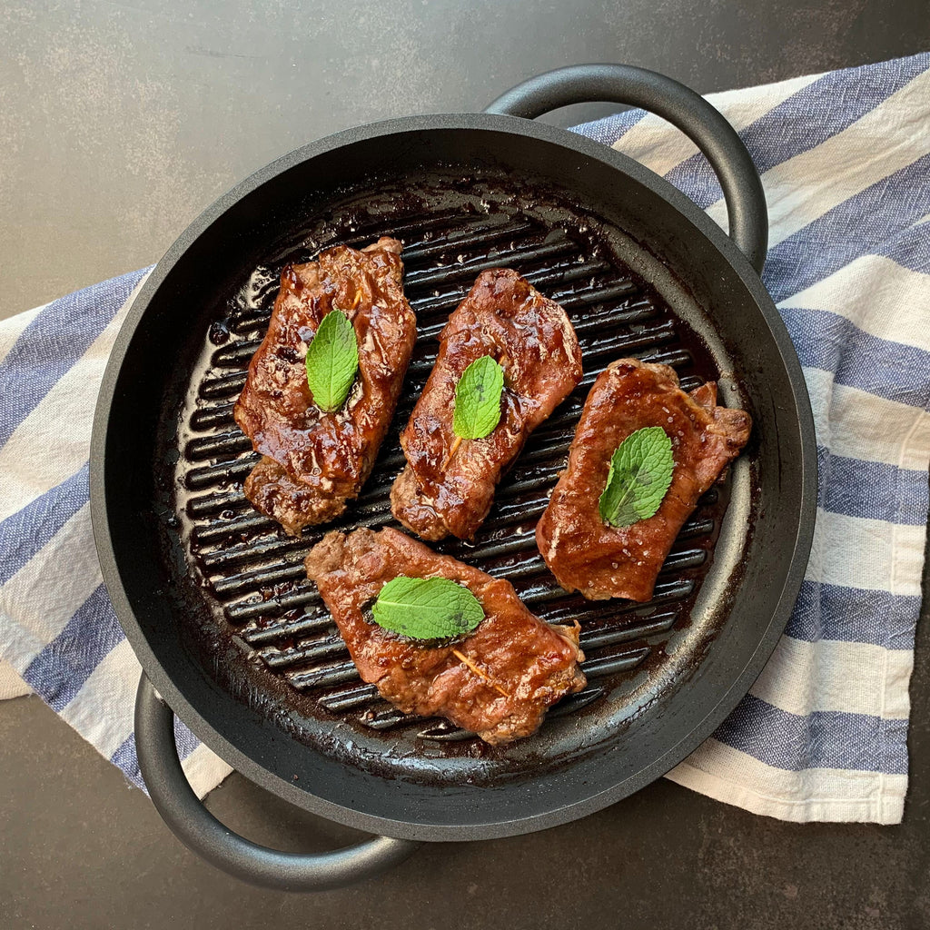 Veal Escalopes Wrapped with Prosciutto