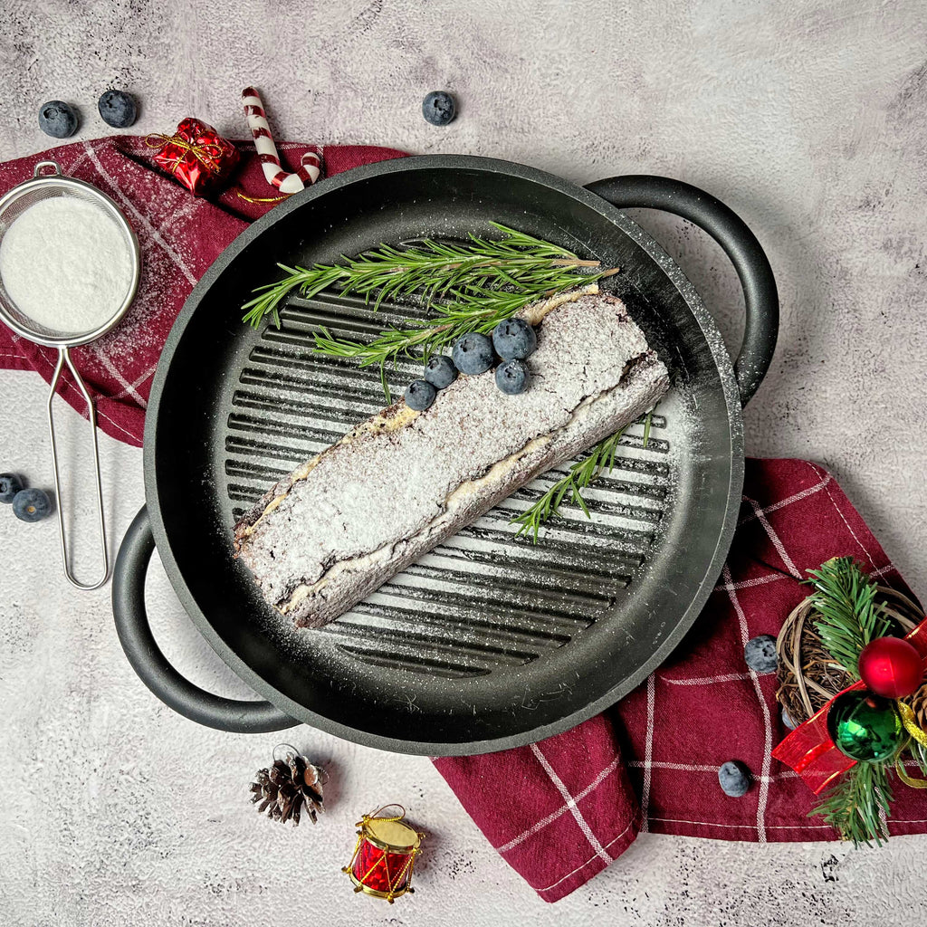 Chocolate & Almond Christmas Log