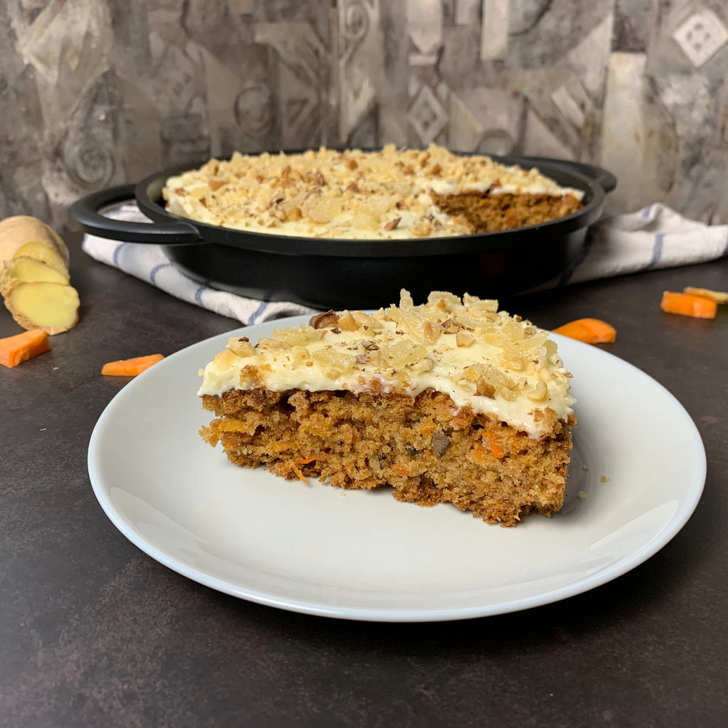 Ginger and Walnut Carrot Cake