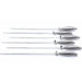 Professional Chef's Stainless Steel BBQ Skewers - Set of 6