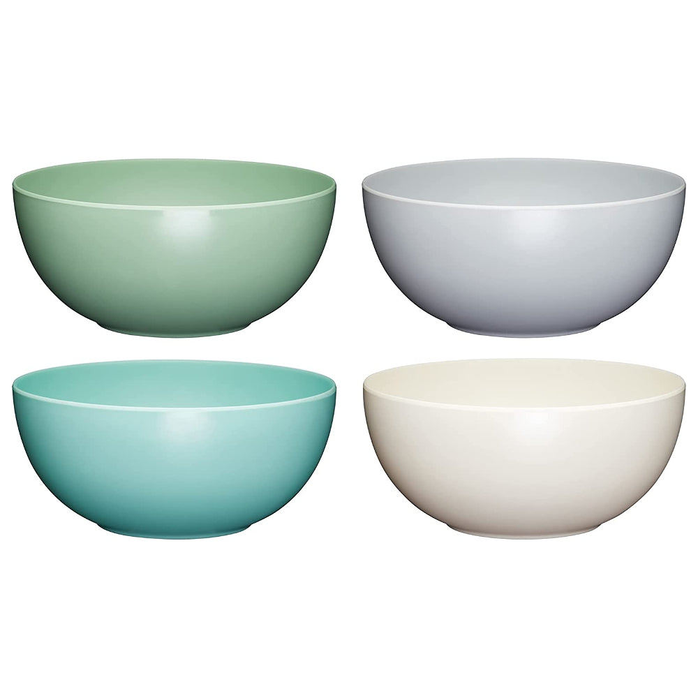 Set of 4 Pastel Melamine Bowls