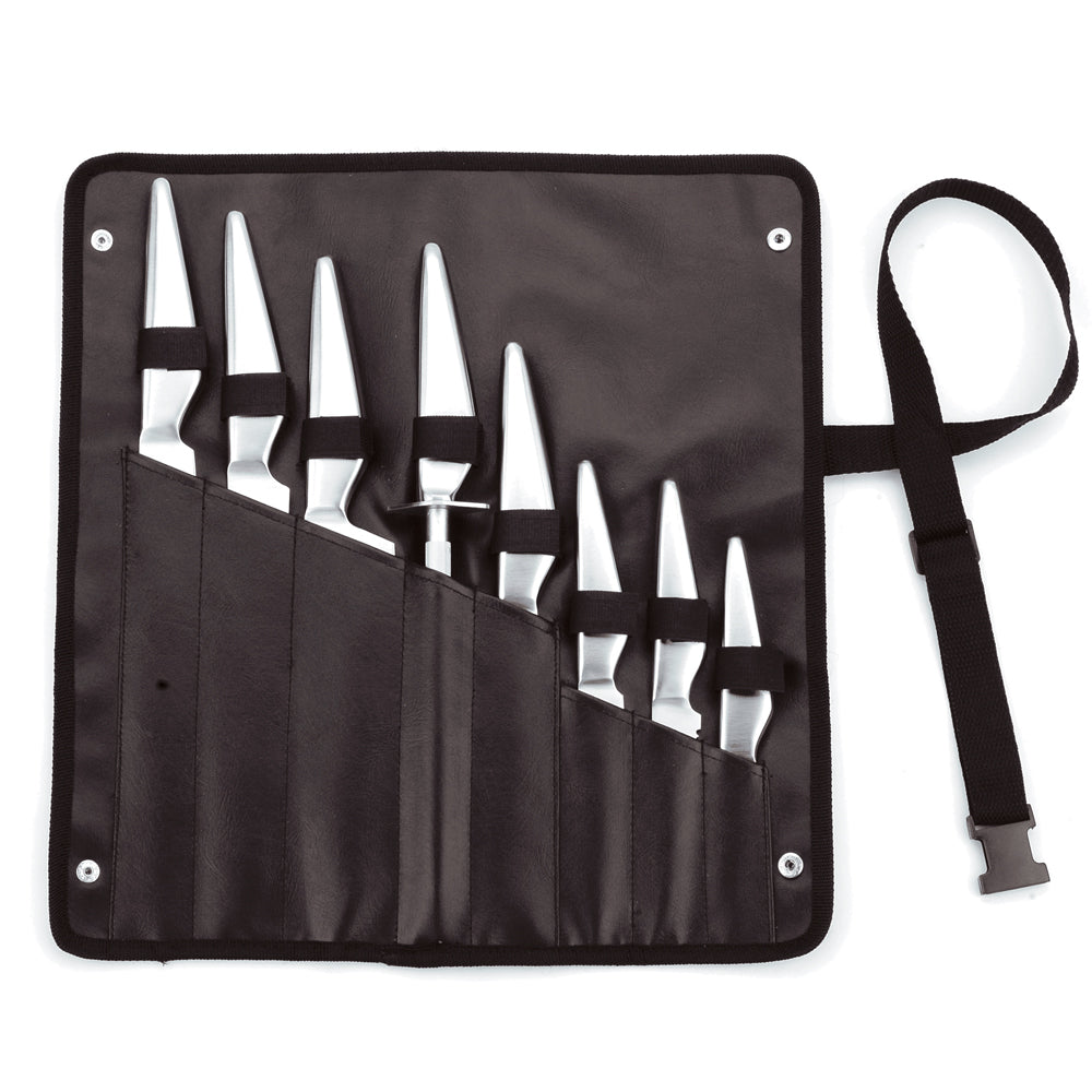 Traditional 8-Slot Hand- Stitched Knife Roll