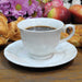 8-Piece Vintage Style Scalloped Edge Cup & Saucer Set