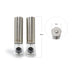 One-Touch Stainless Steel Electronic Salt and Pepper Mill Set of Two