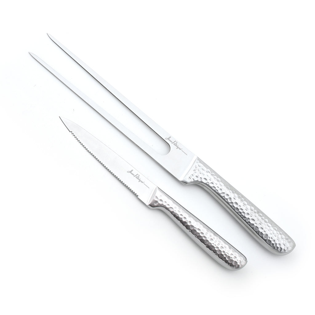 Jean-Patrique Stainless Steel Carving Fork & Vegetable Knife Set | Professional Signature Chefs & Home Cooks