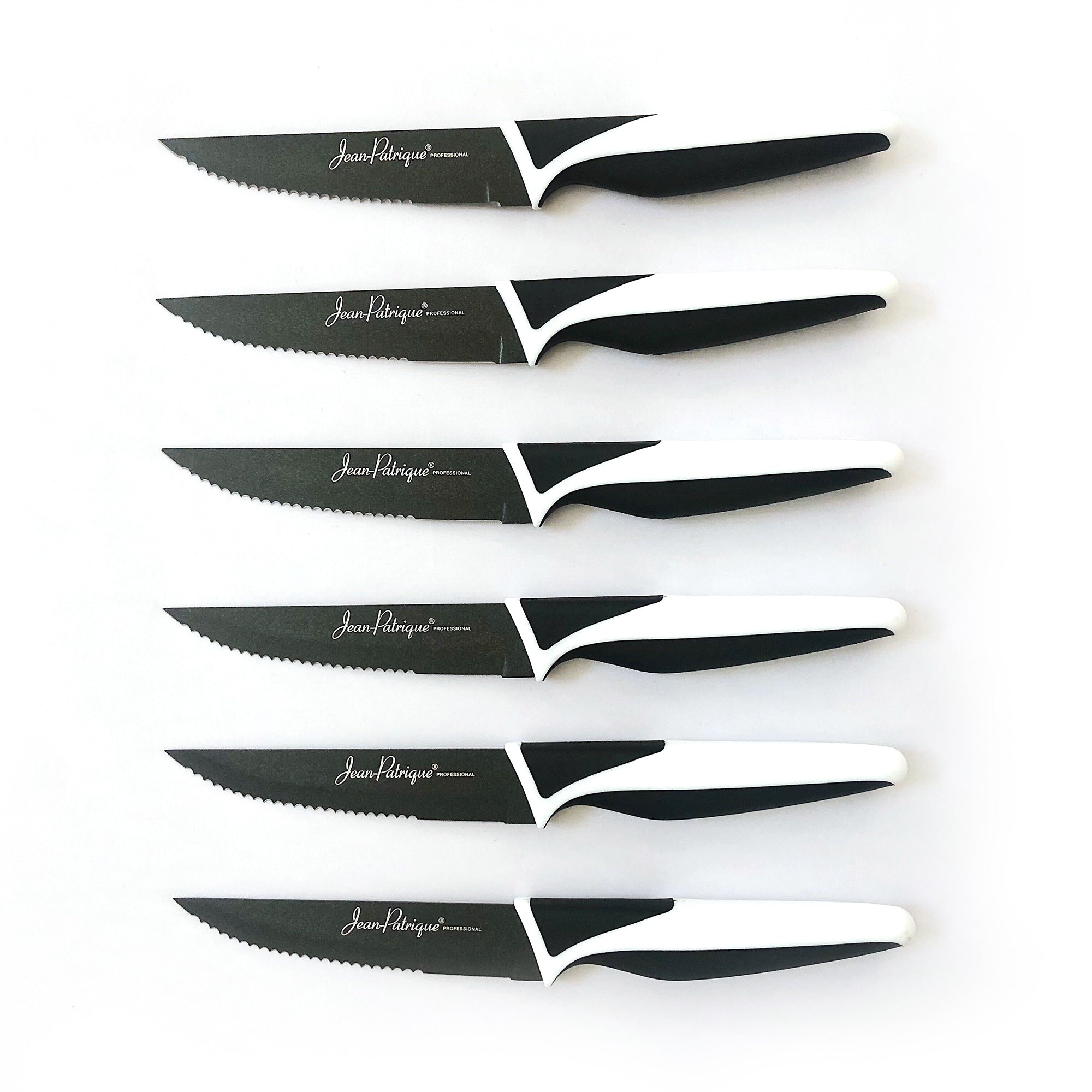 Non-Stick Steak Knives & Block - Set of 6