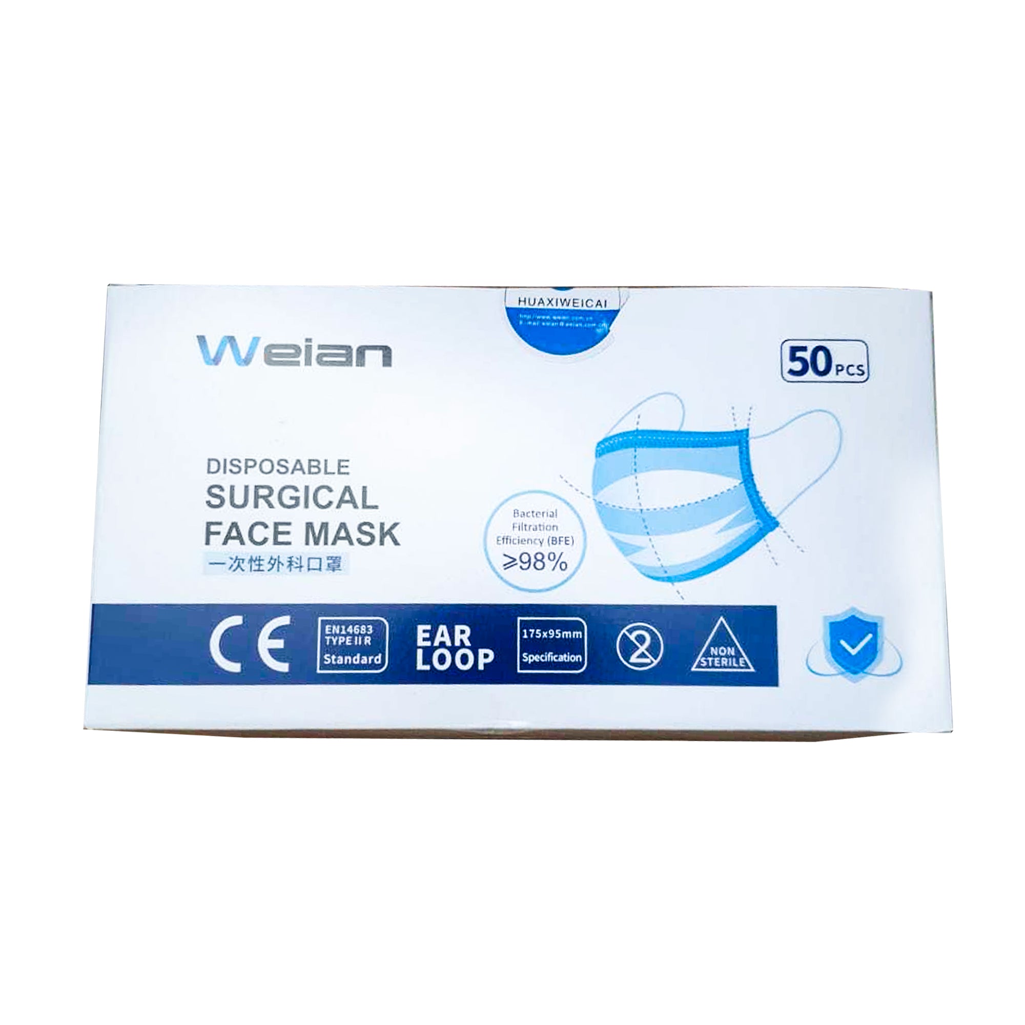 Surgical 3-Ply Face Masks – Type IIR Certified