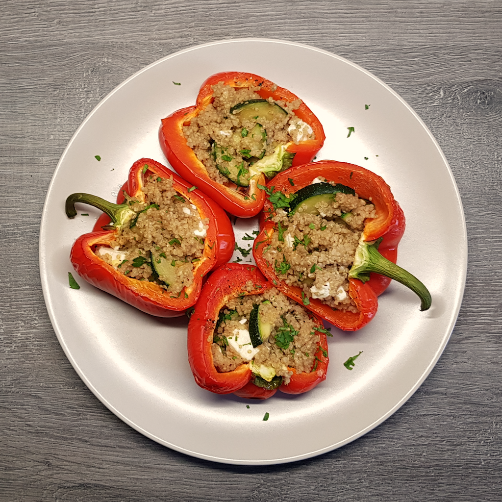 Courgette & Quinoa Stuffed Peppers