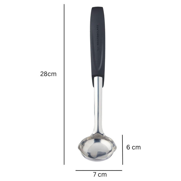 Masterclass S/Steel Sauce Ladle Black