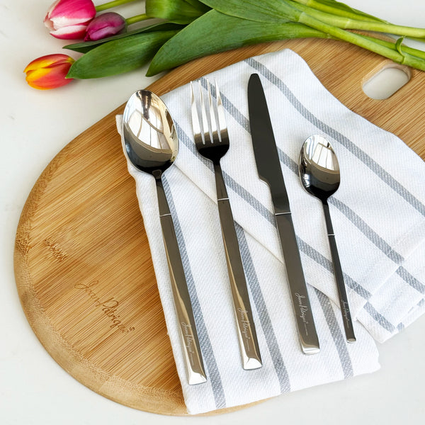 24-Piece Stainless Steel Athena Cutlery Set
