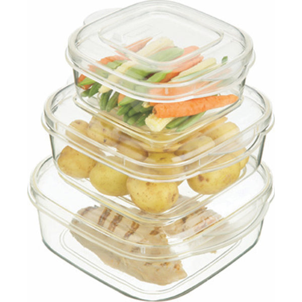 Kitchen Craft 3-Piece Microwave Casserole Container Set