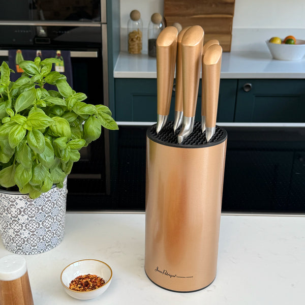 Midas Collection 5 Piece Knife Set with Block