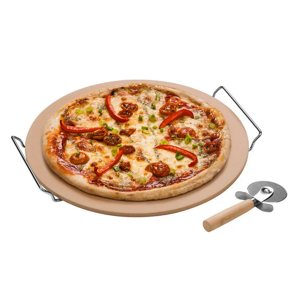 Pizza Stone & Cutter Set