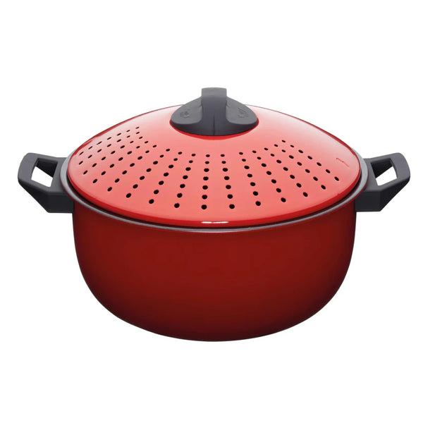 2 Pasta Pots with Strainer Lid