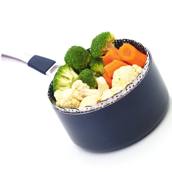 23cm Collapsible Stainless Steel Steaming Basket