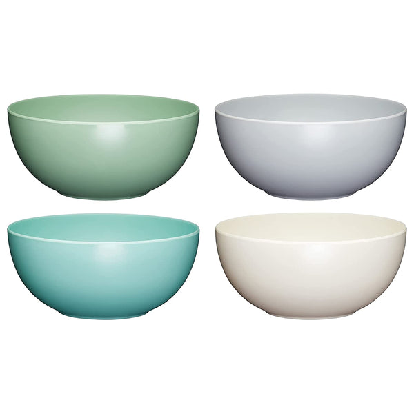 Set of 4 Pastel Melamine Bowls