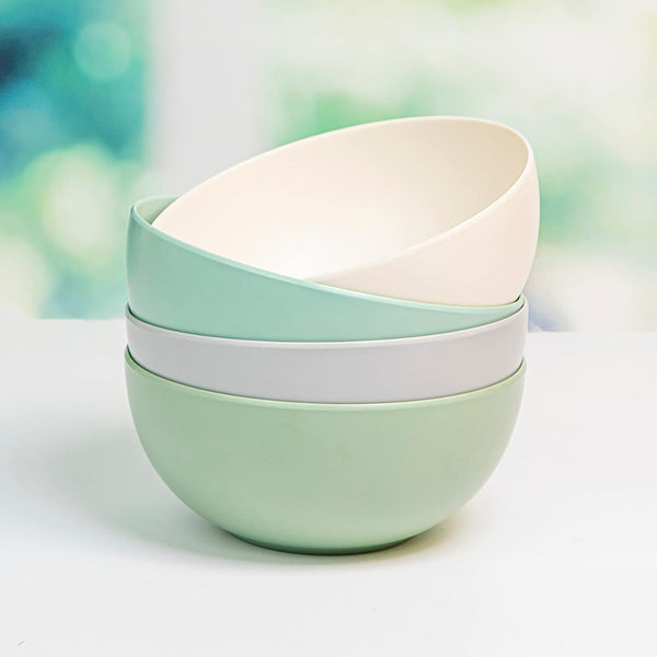 Set of 4 Pastel Melamine Bowls