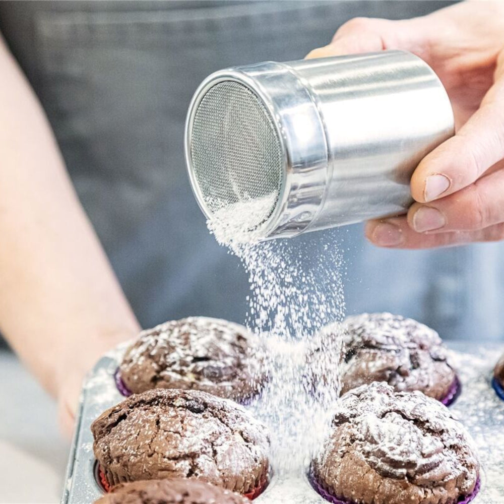 Stainless Steel Fine Mesh Shaker and Lid