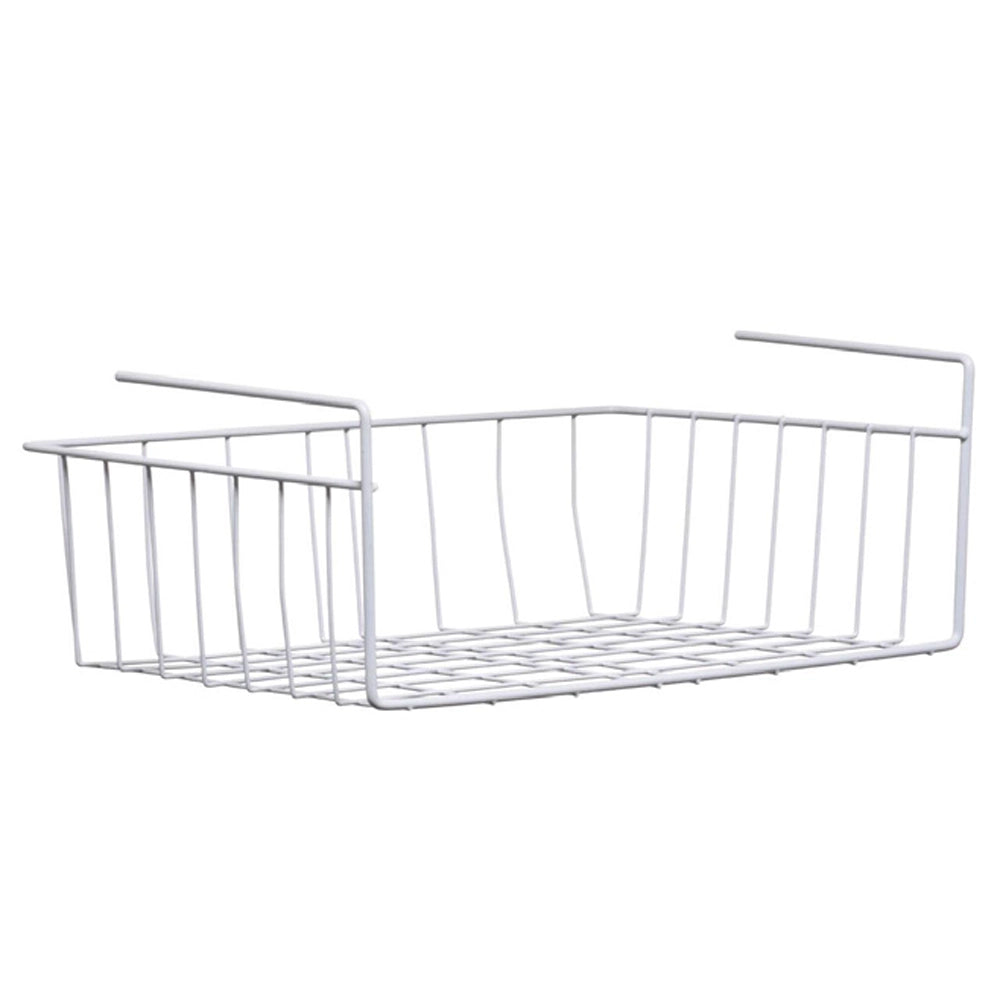 White Under Shelf Storage Basket