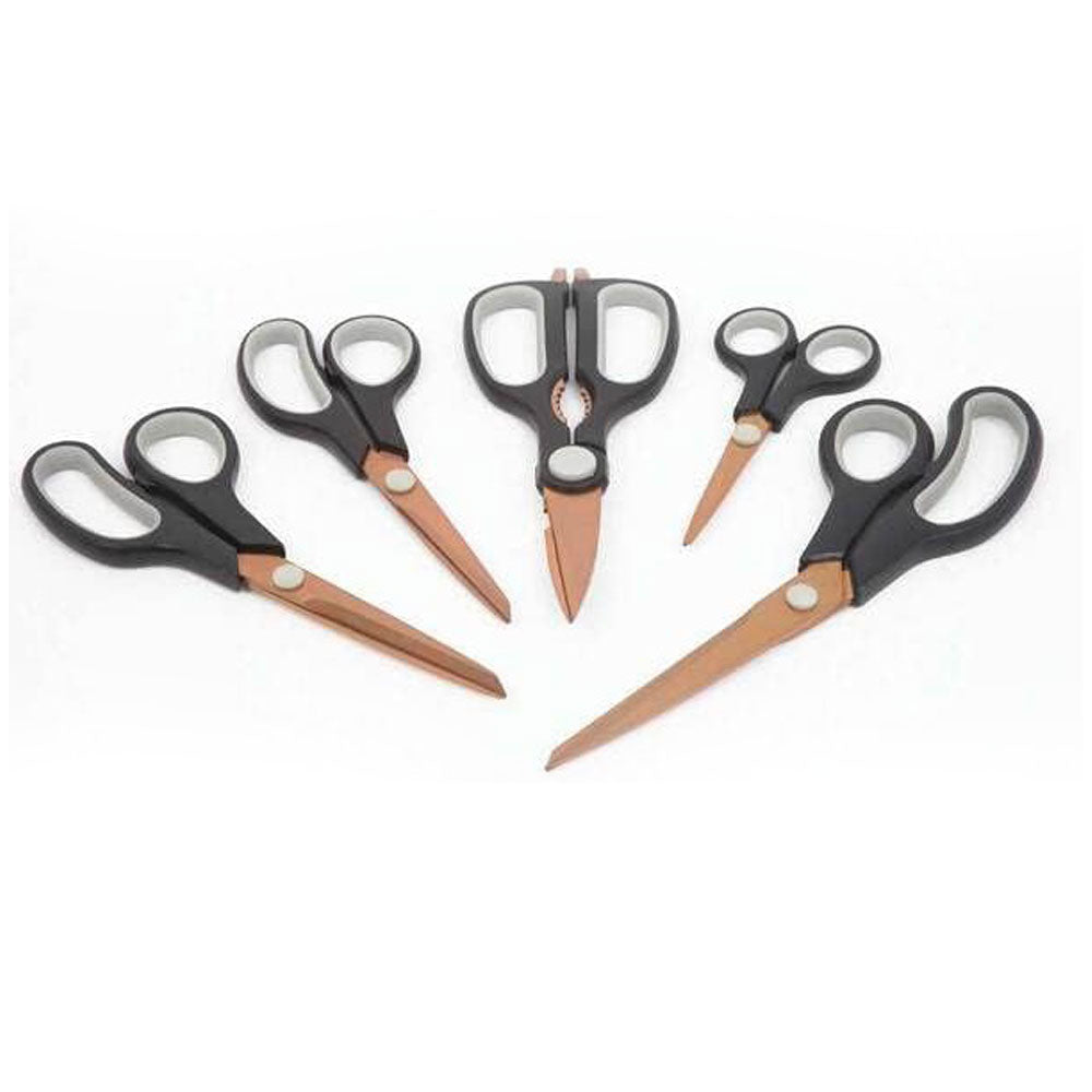 5 Piece Titanium Scissors Set