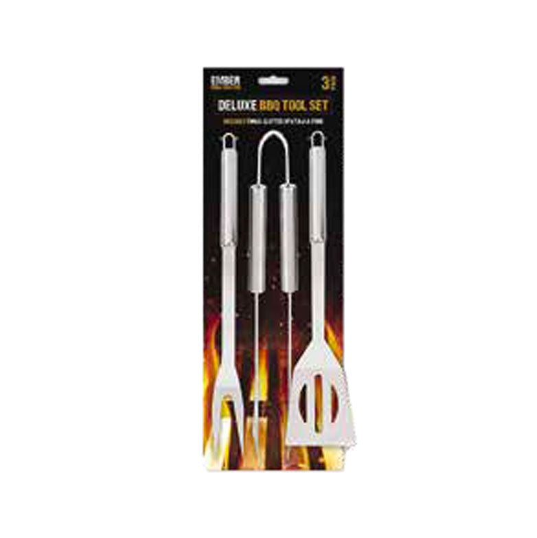 Ember 3 Piece Deluxe BBQ Tool Set