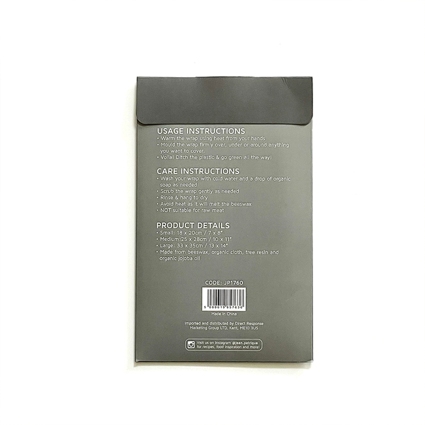 Reusable Beeswax Food Wraps