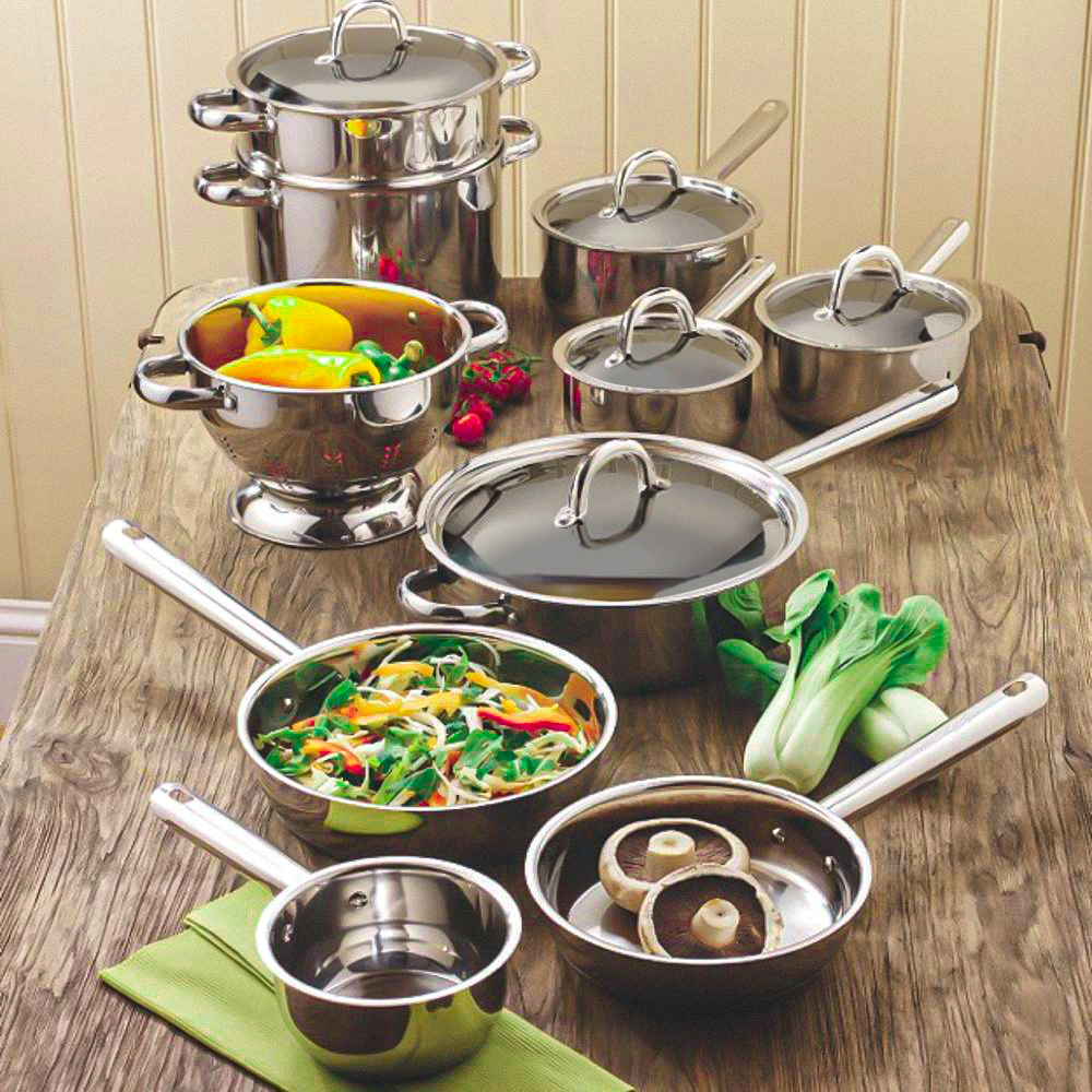Professional Cookware Set 15 Piece