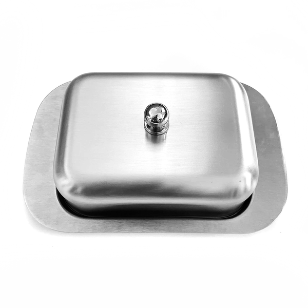 Windsor Stainless Steel Butter Dish With Lid