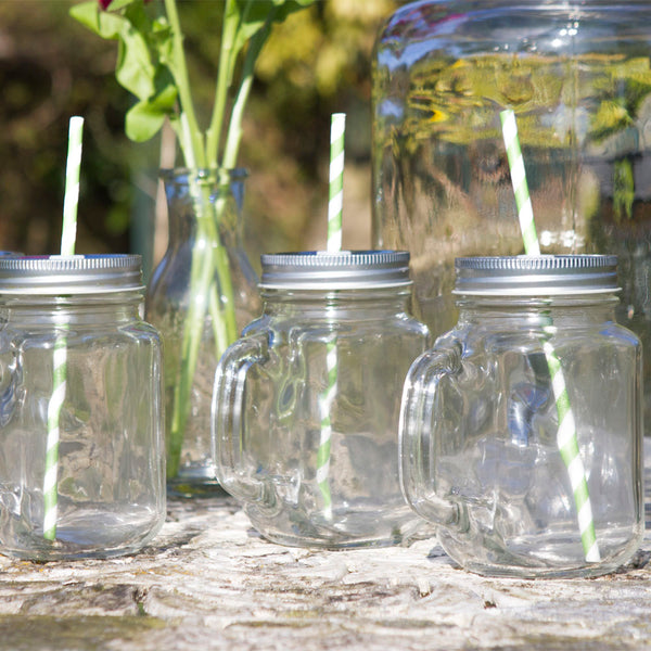 Set of 4 Drinking Jars