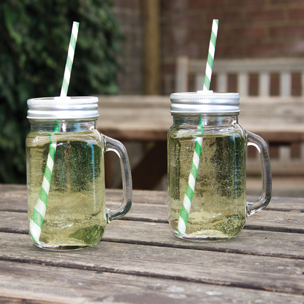 Set of 4 Drinking Jars