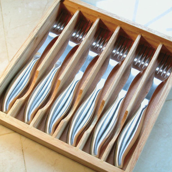 6-Piece Stainless Steel Steak Fork Set