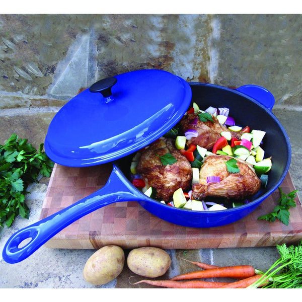 30cm Professional Cast Iron Deep Sauté Pan