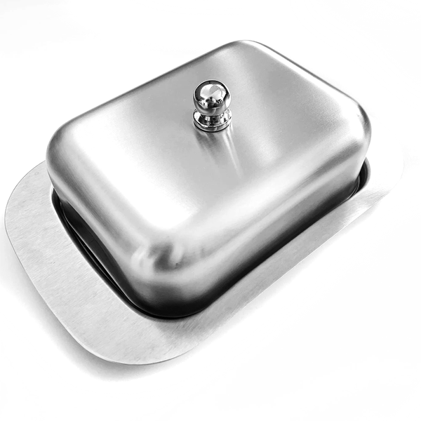 Windsor Stainless Steel Butter Dish With Lid