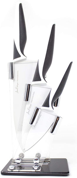 3-Piece Non-Stick Knife Set - Midnight / Ivory
