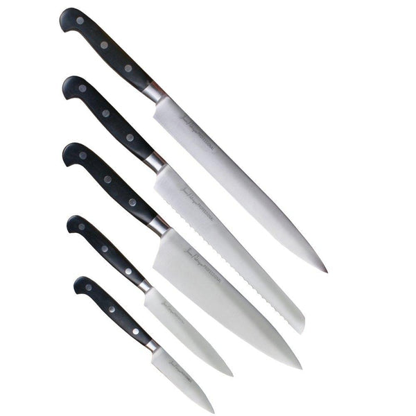 5-Piece Black Handled Knife Set