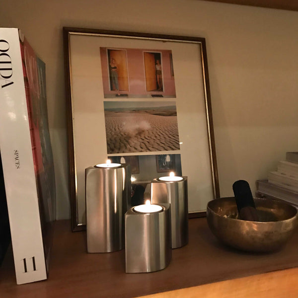 Set of 3 S/Steel Tealight Holders