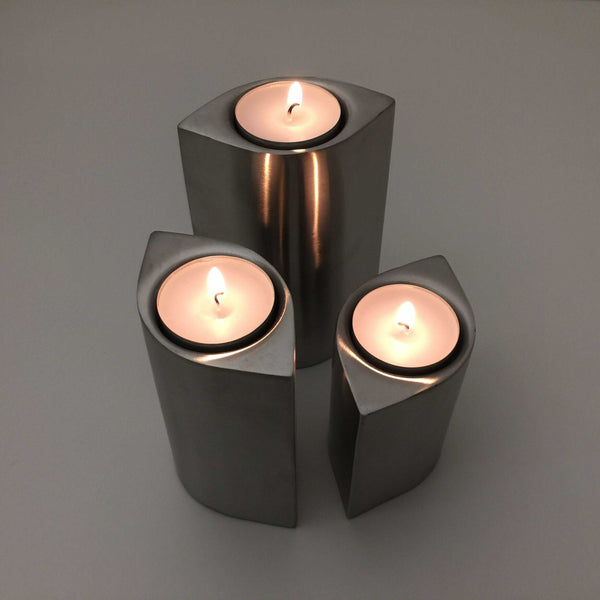 Set of 3 S/Steel Tealight Holders