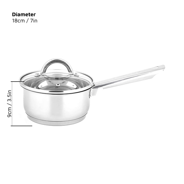 18cm saucepan & lid
