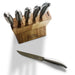 6-Piece Stainless Steel Steak Knife Set with Block