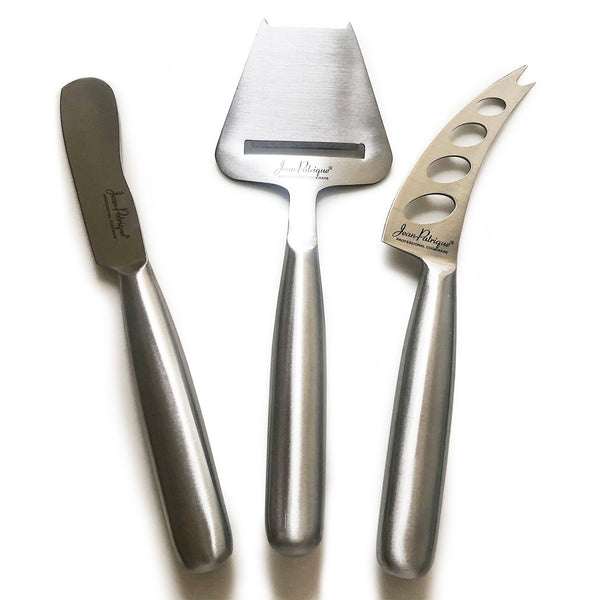 3-Piece Cheese Knife Set with Traditional Cheese Board