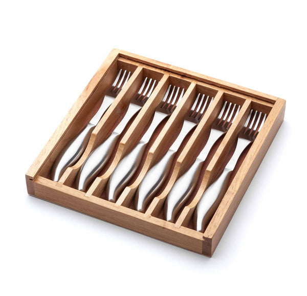 6-Piece Stainless Steel Steak Fork Set