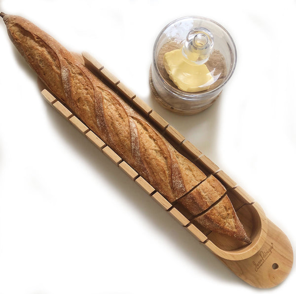 Baguette Bread Slicer & Bread Knife Set