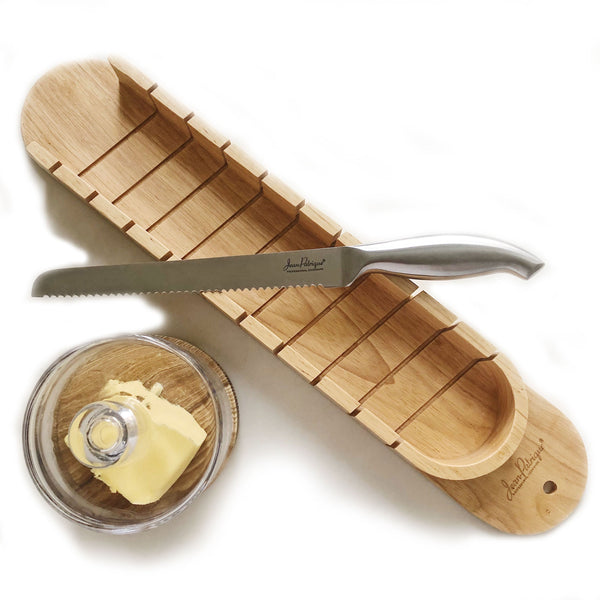Baguette Bread Slicer & Bread Knife Set
