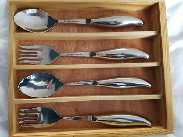 Professional Stainless Steel Salad Server Box Set