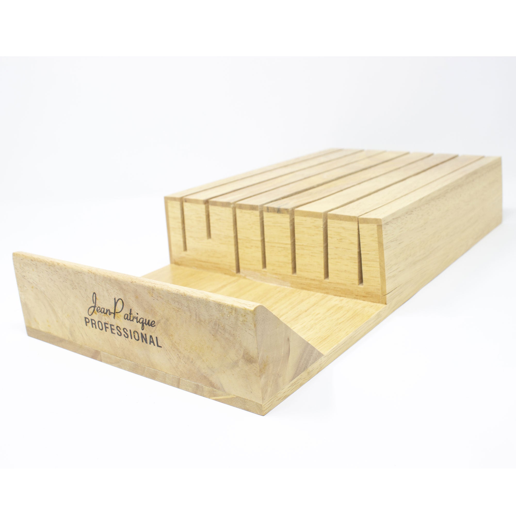 Jean-Patrique In-drawer Knife Block 7-Slot Wood Knife Storage Organiser