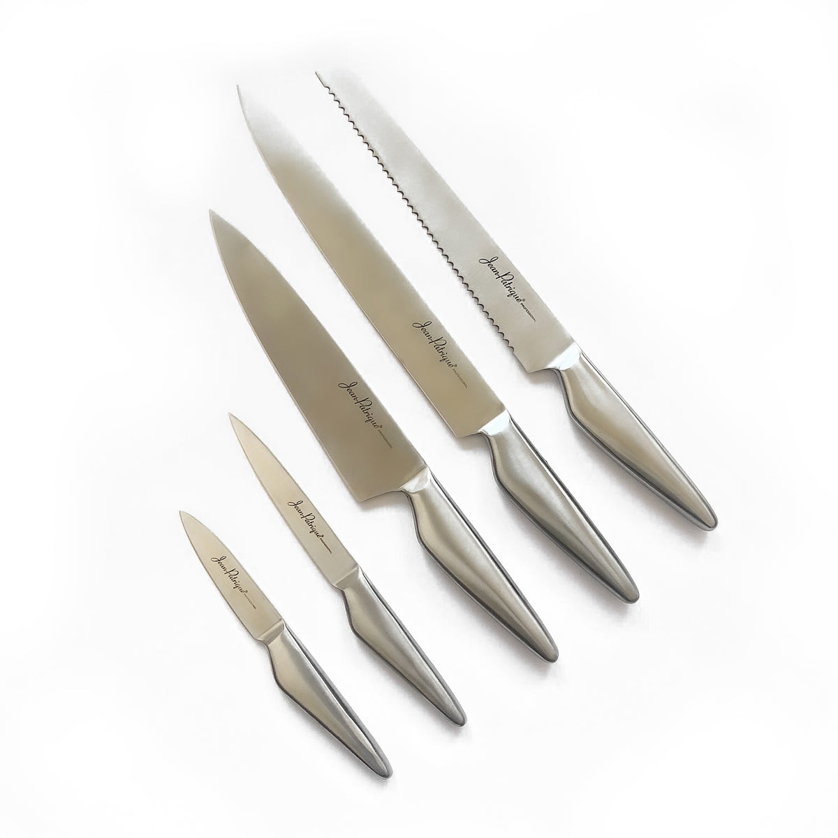 Chopaholic 5 Piece stainless steel knife set Jean Patrique