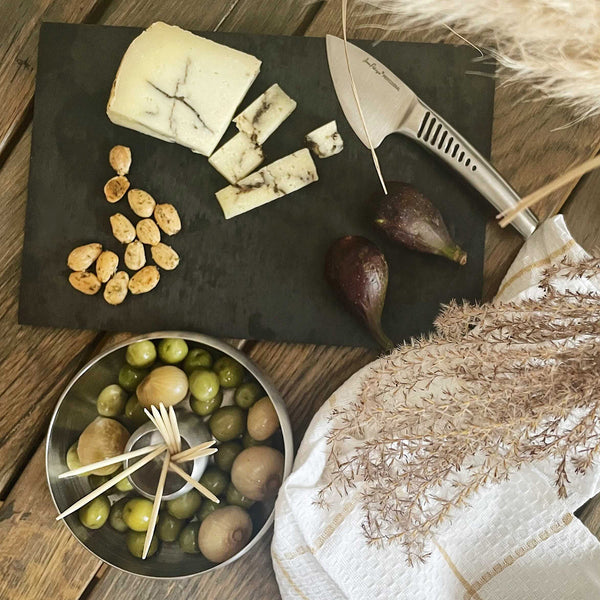 Olive Tapas Dish - Brushed Stainless Steel