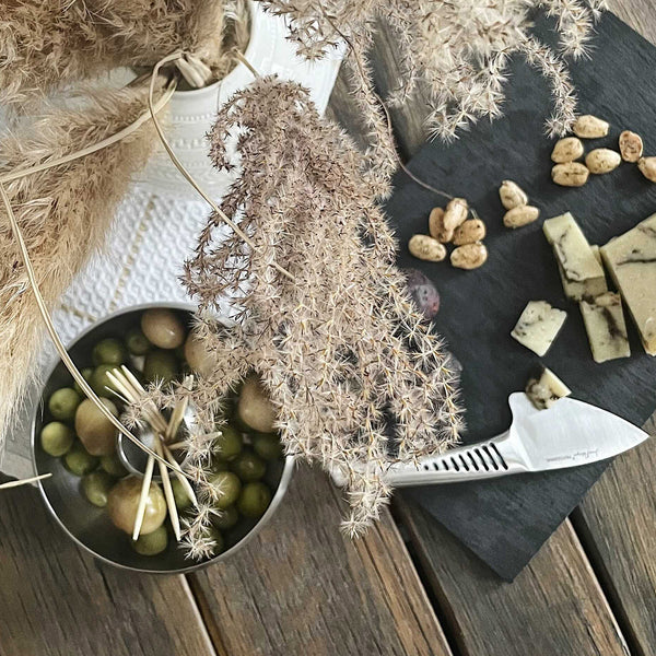 Olive Tapas Dish - Brushed Stainless Steel