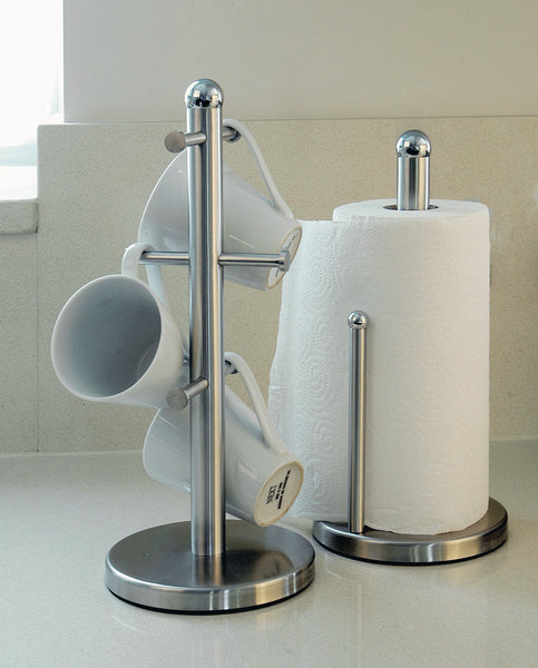 Brushed Stainless Steel Mug Tree