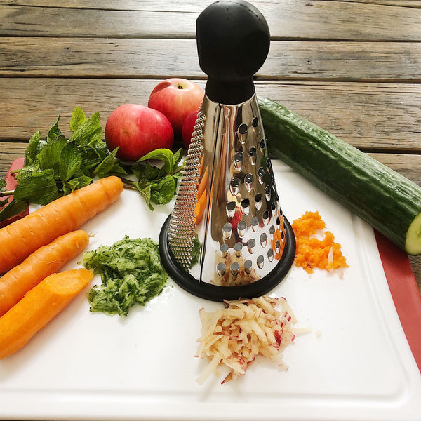 Stainless Steel Cheese Grater - 3 Sided